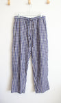 Gap Blue Plaid Cotton Pajama Pants | L (35/36)