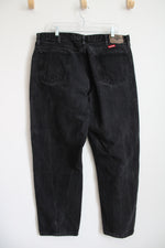 Wrangler Relaxed Fit Black Jeans | 40X30