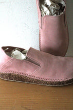 NEW Birkenstock Callan Slip On Pink Suede Casual Loafer | Size 10