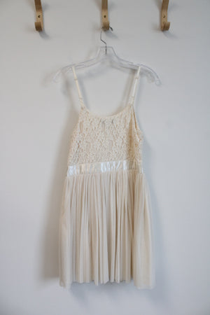 Forever 21 Cream Lace & Tulle Dress | L