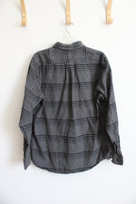 Blake Shelton x Lands' End Gray Plaid Button Down | L