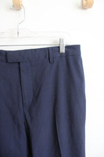 Banana Republic Blue & Black Plaid Slim Fit Pants | 33X34