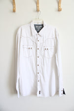 Wrangler Retro Premium White Western Button Down | XXL