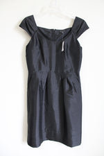 NEW Banana Republic Black Taffeta Dress | 4
