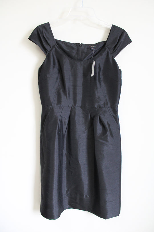 NEW Banana Republic Black Taffeta Dress | 4