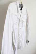 Wrangler Retro Premium White Western Button Down | XXL
