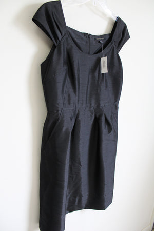 NEW Banana Republic Black Taffeta Dress | 4