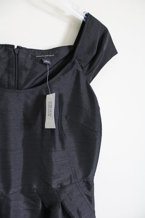 NEW Banana Republic Black Taffeta Dress | 4