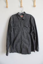 Wrangler Gray Western Button Down | XL
