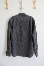 Wrangler Gray Western Button Down | XL
