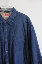 Wrangler Denim Lined Jacket | XL