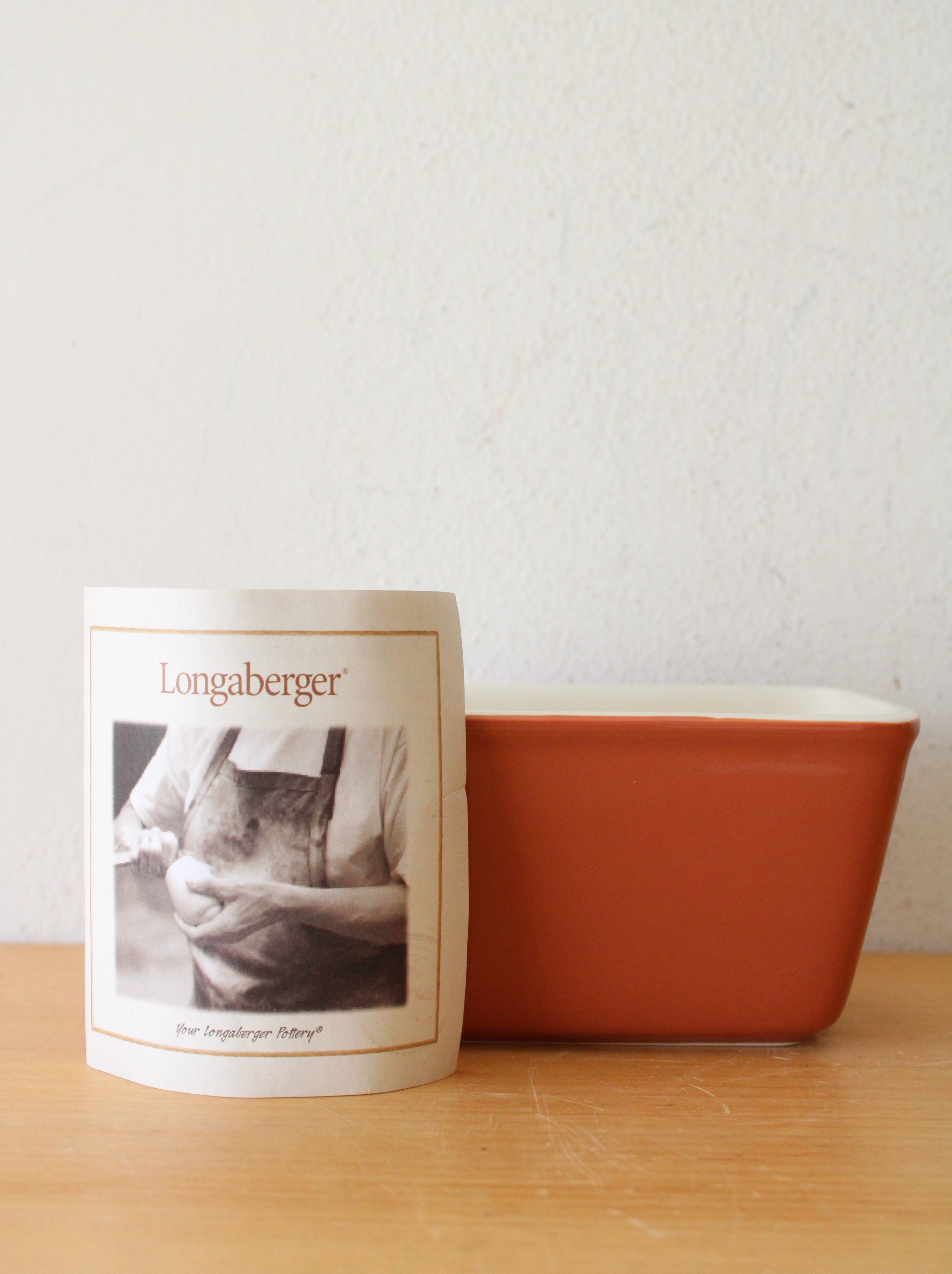 Longaberger Pottery Orange Small Rectangle Baking Dish – Jubilee