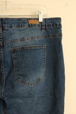 NEW Bleu High-rise Tummy Control Cuffed Denim Capris | 22
