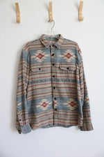 Faherty Southwest Patterned Western Button Down | L
