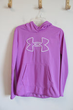 Under Armour Pink Purple Logo Hoodie | S
