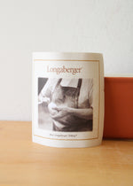 Longaberger Pottery Orange Small Rectangle Baking Dish