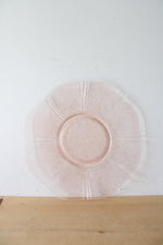 Pink Depression Glass Patterned Plate