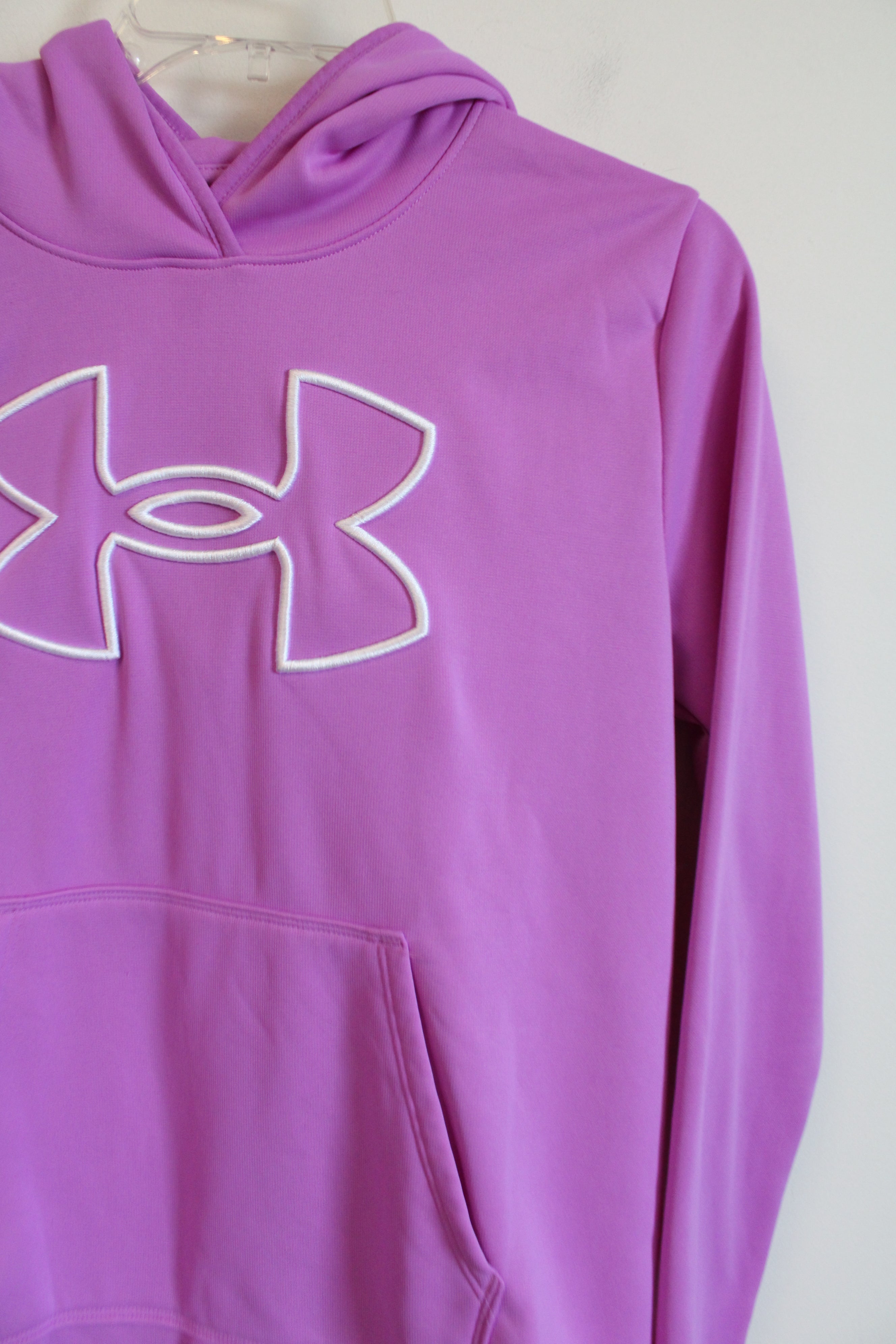 Under Armour Pink Purple Logo Hoodie | S