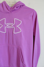 Under Armour Pink Purple Logo Hoodie | S
