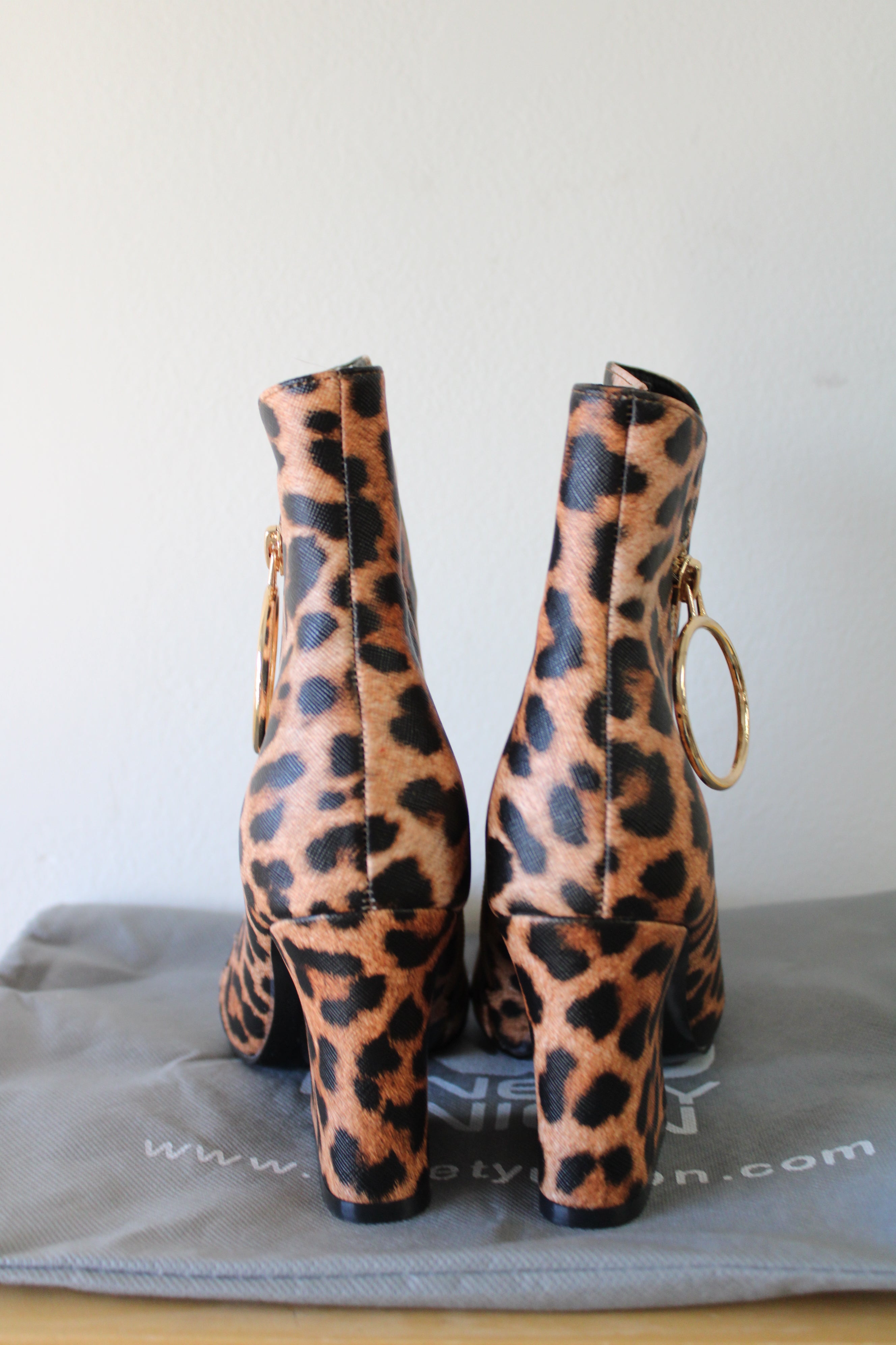 NEW Ninety Union Classic-Leo Bootie Leopard Healed Boots | Size 6