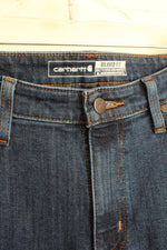 Carhartt Dark Wash Relaxed Fit Straight Leg Jeans | 10