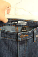 Carhartt Dark Wash Relaxed Fit Straight Leg Jeans | 10