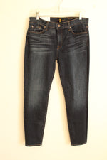 NEW 7 For All Mankind Skinny Ankle Dark Wash Jeans | 14