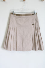 NEW Brooks Brothers Tan Pleated Skirt | 6