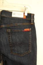 NEW 7 For All Mankind Skinny Ankle Dark Wash Jeans | 14