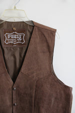 First Genuine Leather Brown Vest | 46