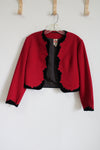 Vintage Original-Lanz Salzburg-Wien Innsbruick Red Wool Jacket | 38