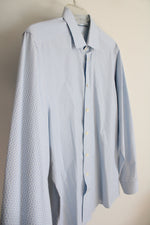 Eton Contemporary Blue Striped Button Down Shirt | 43/17