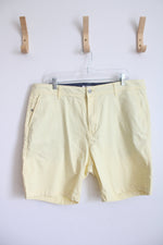 Michael Brandon Essentials Pale Yellow Shorts | 38
