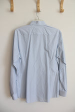 Eton Contemporary Blue Striped Button Down Shirt | 43/17