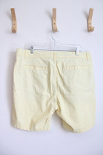 Michael Brandon Essentials Pale Yellow Shorts | 38