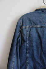NWT Zara Denim Lined Distressed Jacket | L