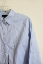 Lands' End Light Blue Button Down Shirt | 14