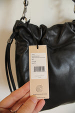 NEW Rebecca Minkoff Alex Slouchy Shoulder Black Leather Braided Strap Purse