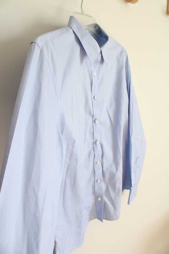 Lands' End Light Blue Button Down Shirt | 14