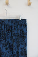 NEW R&K Blue & Black Patterned Pants | 16W