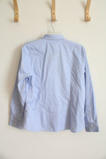 Lands' End Light Blue Button Down Shirt | 14