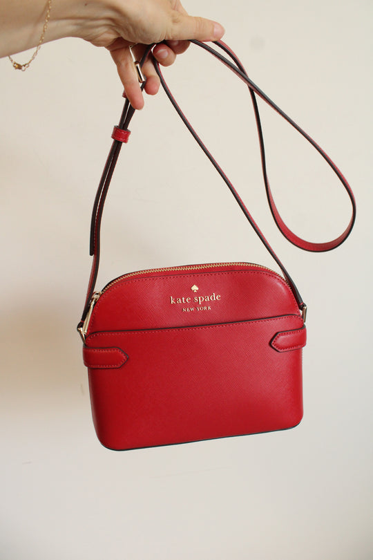 Kate Spade Red Crossbody Dome Purse