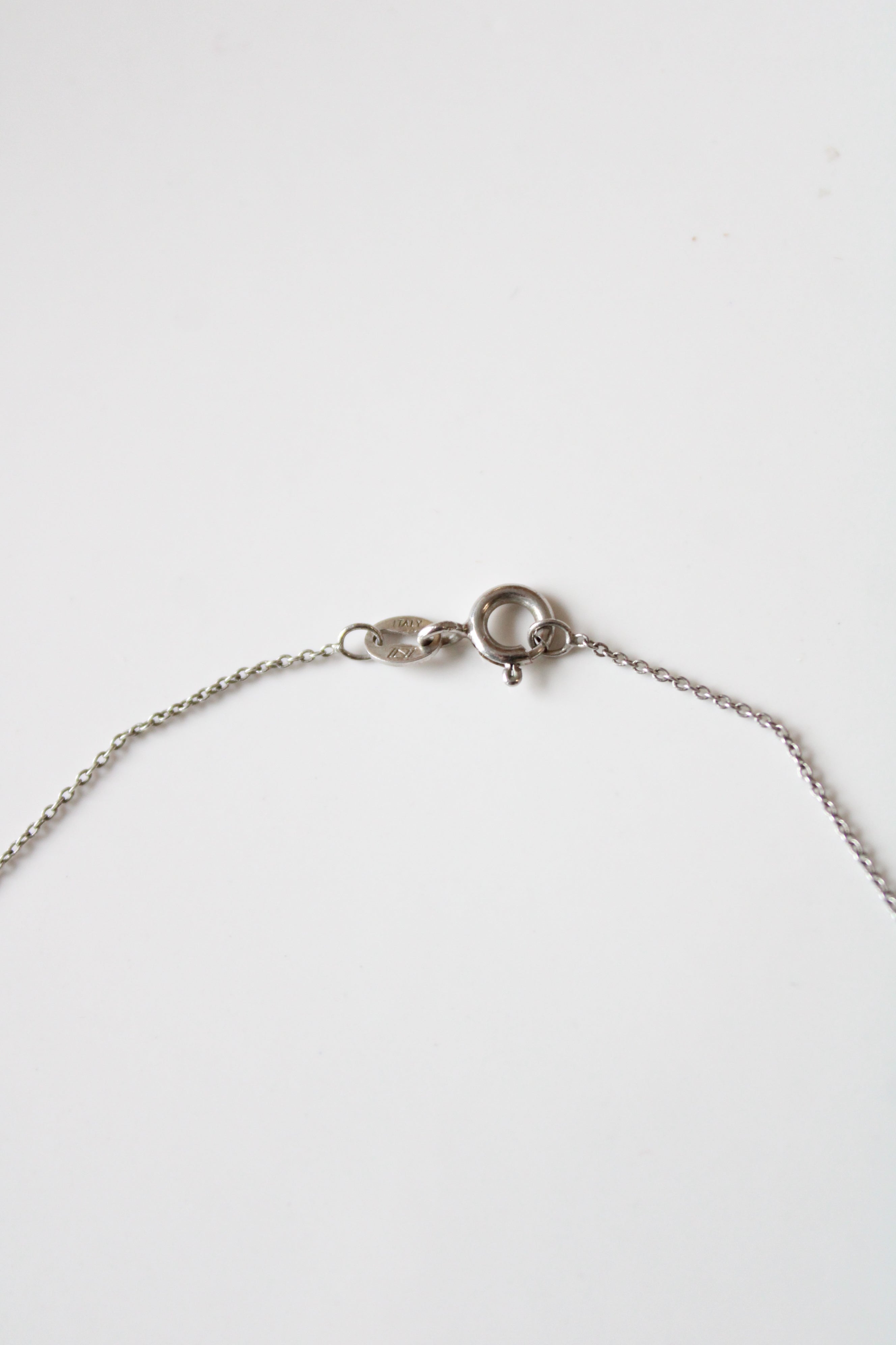 Sapphire Teardrop Sterling Silver Pendant Moving Gem Necklace