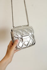 Kate Spade New York Lunar Light Metallic Leather Carey Micro Flap Crossbody Bag