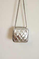Kate Spade New York Lunar Light Metallic Leather Carey Micro Flap Crossbody Bag