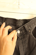 American Eagle Distressed Straight Leg Gray Wash Jeans | 6