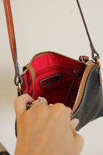 Dooney & Bourke Pebble Grain Rosie Navy Blue Crossbody Purse