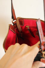 Dooney & Bourke Pebble Grain Rosie Navy Blue Crossbody Purse