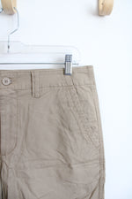 NEW Sonoma Tan Khaki Flat Front Everyday Shorts | 32