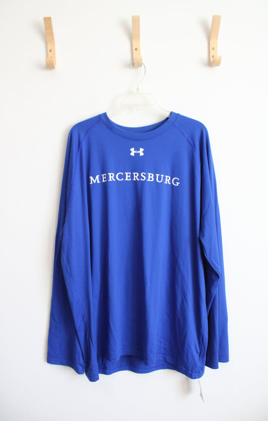 Under Armour Heatgear Loose Fit Blue Mercersburg Long Sleeved Shirt | 3XL